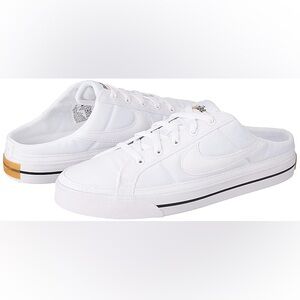 Nike Women's Court Legacy Mule Shoes Sneakers White Size 7.5